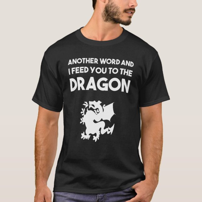Camiseta Gracioso Faire Renacentista Dragón Heráldico Medie (Anverso)