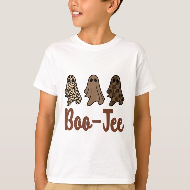 Camiseta Gracioso Fall Halloween Ghost Boujee Boo-jee Spook (Anverso)