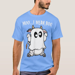 Camiseta Gracioso fantasma Cow Heifer Halloween Moo me refi