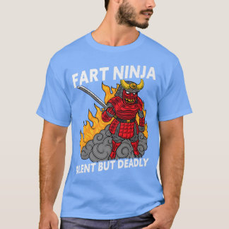 Camiseta Gracioso Fart Ninja Silet Pero Muerto Ninja Samura