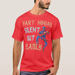 Camiseta Gracioso Fart Ninja Silet Pero Muerto Ninja Samura