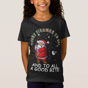Camiseta Gracioso Feliz Pescado A Todos Los Navidades Famil