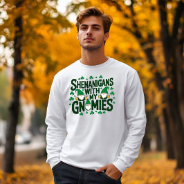 Camiseta Gracioso Fiesta del Día de San Patricio Gnome Shen