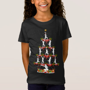 Camiseta Gracioso Fitness Dance Navidad iluminar Fitness Ch