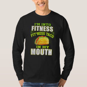 Camiseta Gracioso Fitness Taco Foodie Gimnasio Mexicano Fan