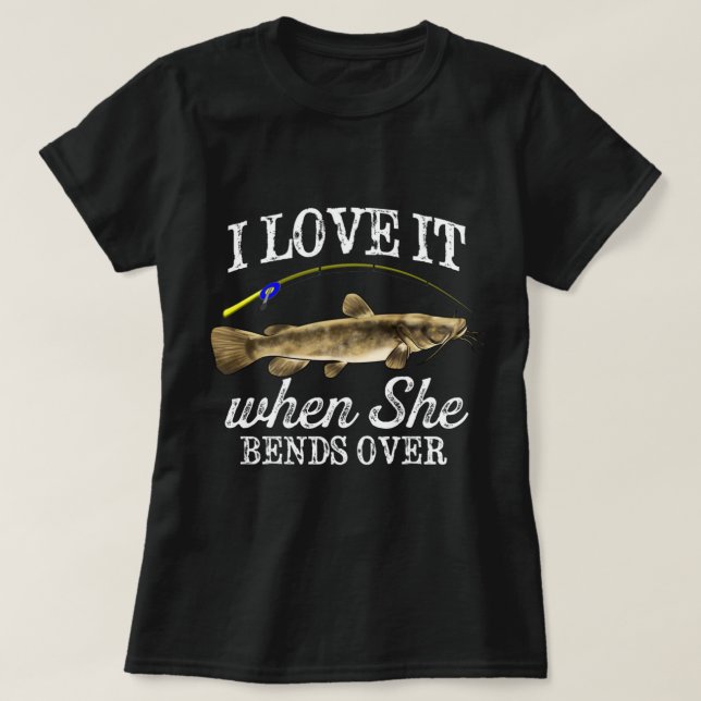 Camiseta Gracioso Flathead Pesca de pescado de agua dulce G (Diseño del anverso)