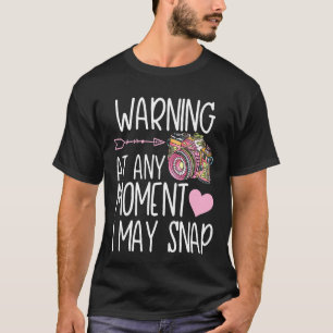 Camiseta Gracioso fotógrafo de cámara fotográfica regalo an
