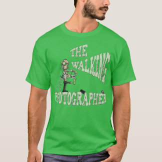 Camiseta Gracioso Fotógrafo Zombie Walking Halloween