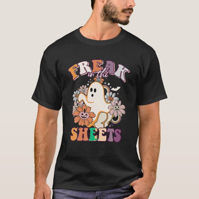 Camiseta Gracioso Freak En La Hoja De Hojas Fantasmas H (Anverso)