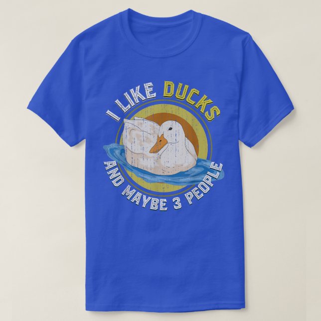 Camiseta Gracioso ganadero de pato de granja (Diseño del anverso)