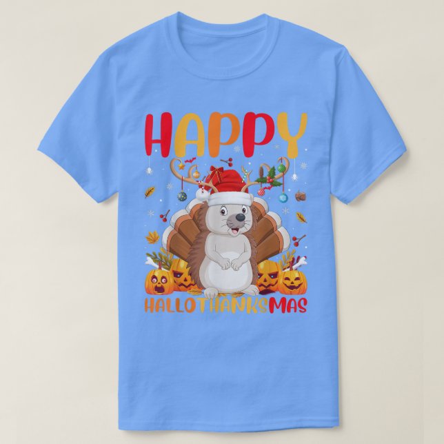 Camiseta Gracioso Ganadero Hedgehog Feliz Hedgehog HolaTh (Diseño del anverso)