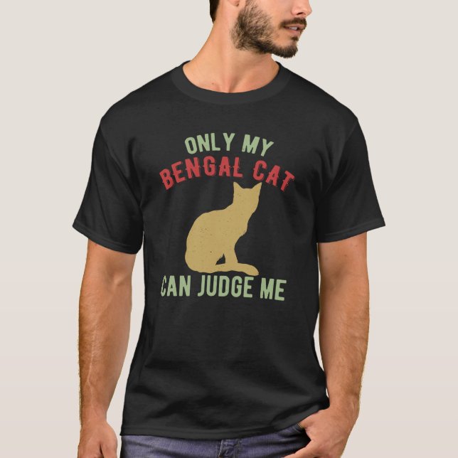 Camiseta Gracioso gato bengalí (Anverso)