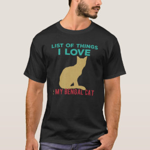 Camiseta Gracioso gato bengalí
