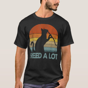 Camiseta Gracioso Gato Clarinet I Led A Mucho Músico Retro 
