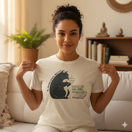 Camiseta Gracioso gato cristiano y matcha, gato cristiano