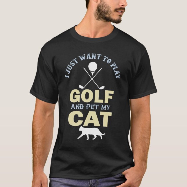 Camiseta Gracioso Gato de Golf Lover Golfer Golfing Kitty G (Anverso)