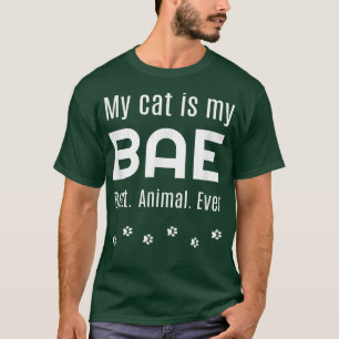 Camiseta Gracioso gato de regalo divertido mi BAE lindo ves