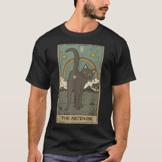 Camiseta Gracioso Gato De Tarjeta Tarot El Asterisk Ama A C