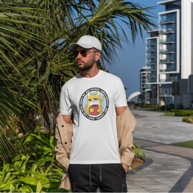 Camiseta Gracioso Gato De Trabajo Grumpy (Subido por el creador)
