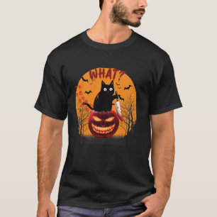 Camiseta Gracioso gato disfraz qué gracioso gato negro ases