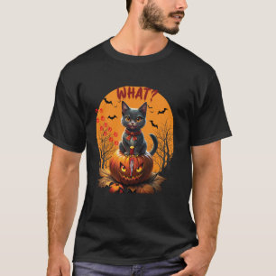 Camiseta Gracioso gato disfraz qué gracioso gato negro ases