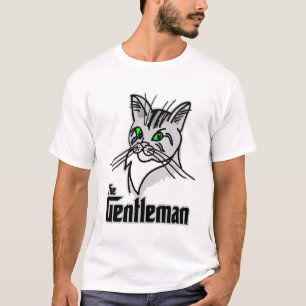 Camiseta Gracioso Gato El Caballero