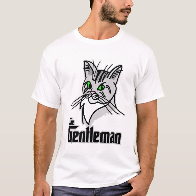 Camiseta Gracioso Gato El Caballero (Anverso)