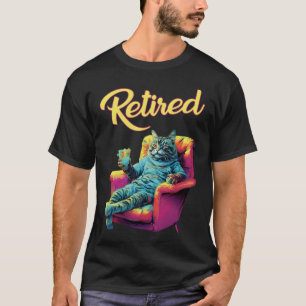Camiseta Gracioso gato en la jubilación del sofá
