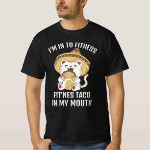 Camiseta Gracioso Gato Gato Taco I My Mouth