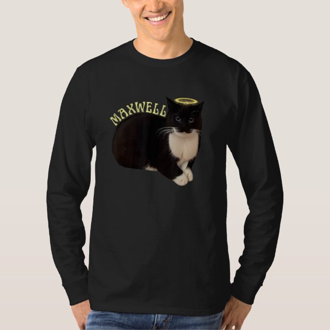 Camiseta Gracioso Gato Girando Maxwell El Meme Del Gato De  (Anverso)