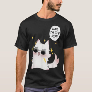 Camiseta Gracioso Gato Gracioso Anime Meme Nah Im Mejor Ir