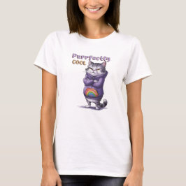 Camiseta Gracioso gato Guay moderno