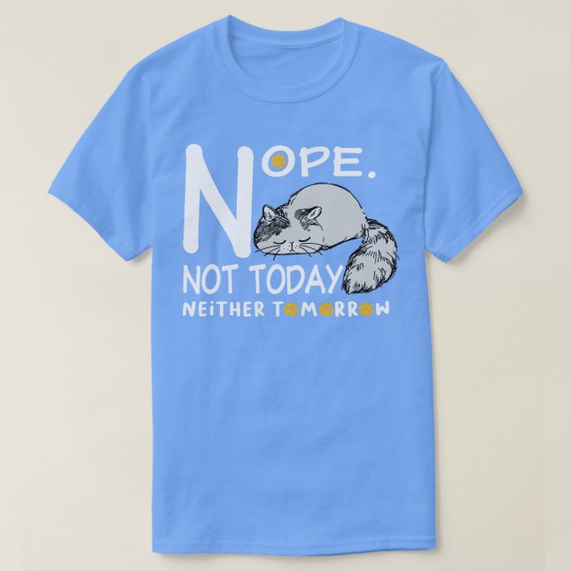 Camiseta Gracioso gato holgado (Diseño del anverso)