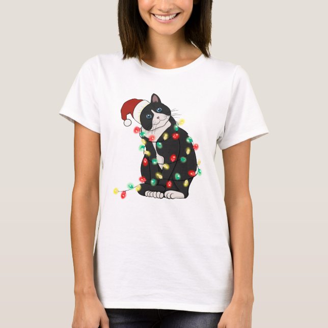 Camiseta Gracioso gato lindo (Anverso)