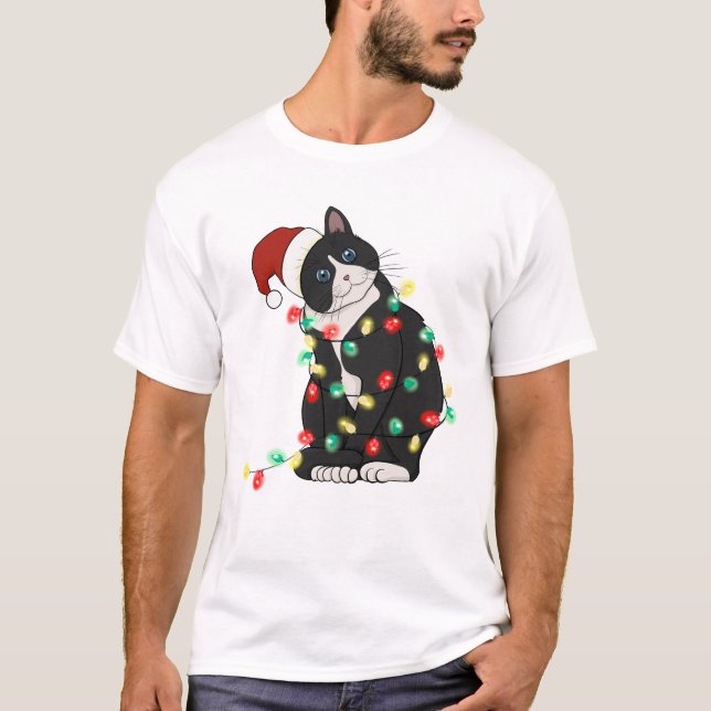 Camiseta Gracioso gato lindo (Anverso)