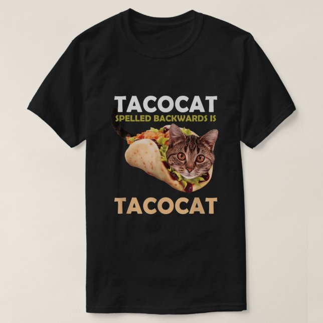 Camiseta Gracioso gato lindo de tacocat taco que se lanza h (Diseño del anverso)