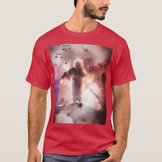 Camiseta Gracioso gato lindo jugando violín