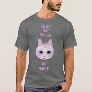 Camiseta Gracioso Gato Loco Gato Gatito Kitten