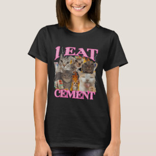 Camiseta Gracioso gato meme me como un animal de citas japo