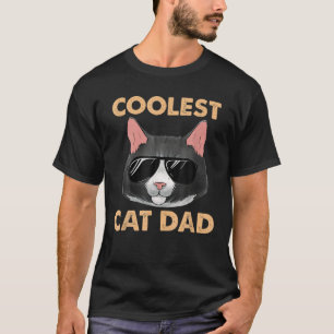 Camiseta Gracioso Gato Mens Con Gafas De Sol Gif Gif Gato M