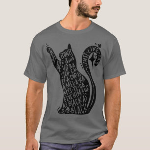 Camiseta Gracioso gato negro amante de su gato papá papá pa