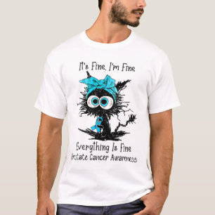 Camiseta Gracioso gato negro está bien, soy un buen cáncer