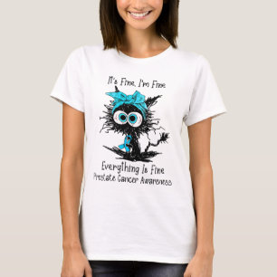 Camiseta Gracioso gato negro está bien, soy un buen cáncer