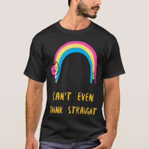 Camiseta Gracioso Gato Pansexual Orgullo No Puedo Pensar Ni