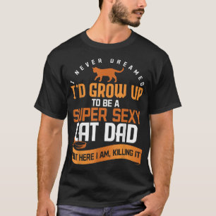 Camiseta Gracioso gato papá Kitty Animal Mascota Cat Lover 