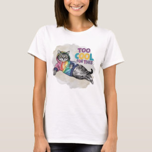 Camiseta Gracioso gato para Guay para esto