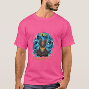 Camiseta Gracioso Gato Saludo Holístico Reiki Master Reiki