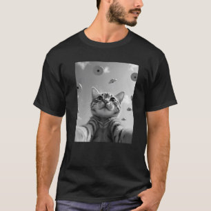 Camiseta Gracioso gato Selfie OVNI Hovere Meme Alien Cat Lo