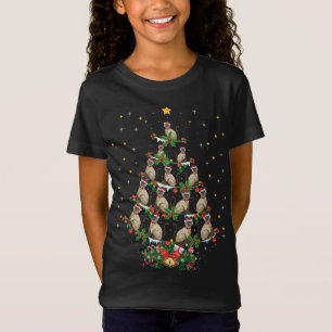 Camiseta Gracioso gato siamés amante de la Navidad regalo d