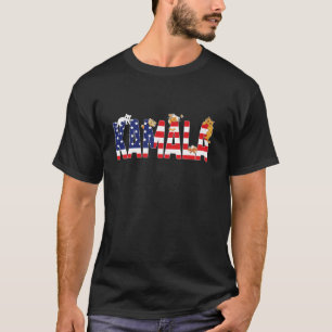 Camiseta Gracioso gato sin hijos Lady Kamala Harris Waltz 2